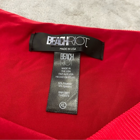 New! Beach Riot Celine one piece swimsuit red 24016 - Picture 11 of 14